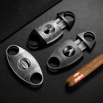 Cigaron cigar cutter v-shaped professional cigar cutter portable double-edged cigar scissor tool stainless steel cigar cutter