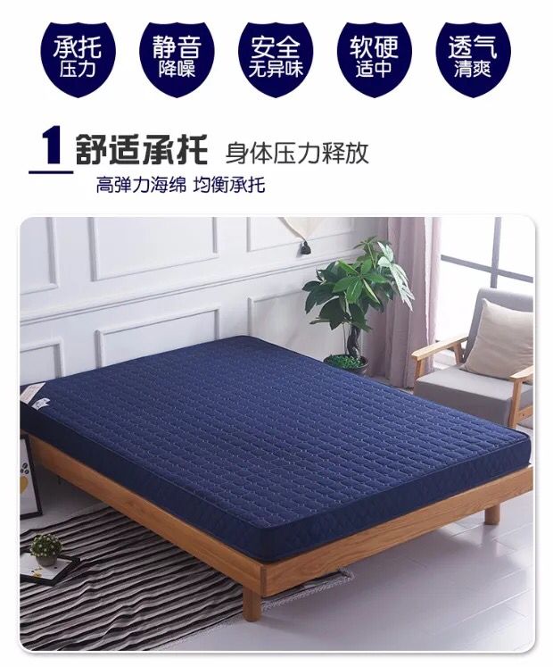 Nệm dày 10cm tùy chỉnh 1 1.1 1.2 1.35 1.6 1.8x1.9 * 2x2.2 m nệm đơn