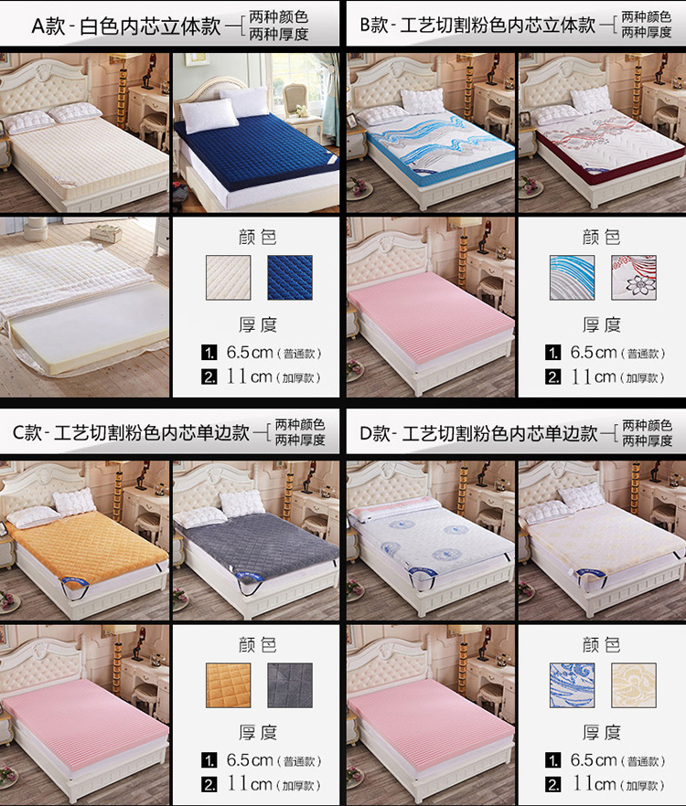 Tatami nệm tùy chỉnh thực hiện để kích thước 1 / 1,2 / 1,35 / 1,5 / 1.8X1.9 * 2.0 × 2.2 bãi tầng trệt - Nệm nệm cao cấp