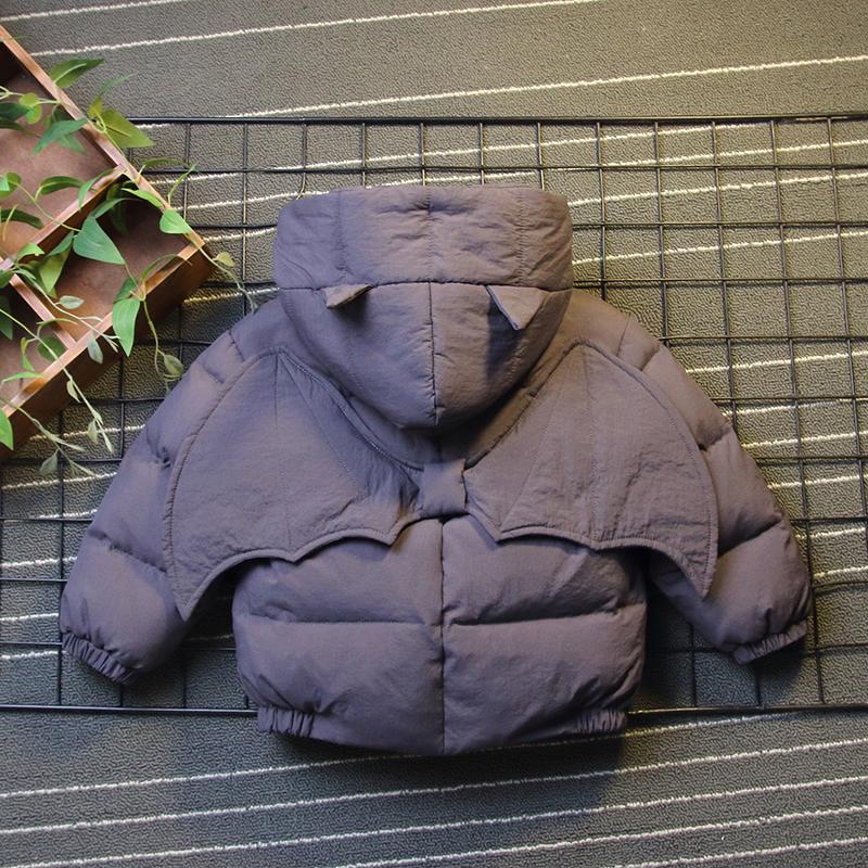 Children's down clothes 2020 new winter clothes boys batman jacket baby thickened Foreign white duck down cotton coat tide