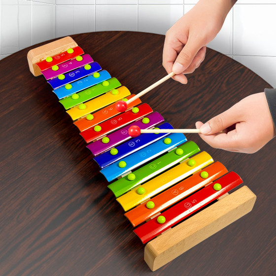 
Orff percussion instrument hand-kicking piano for boys and girls children's educational music early childhood education for 1-3 years old baby 8-yin piano