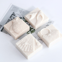 Love Soap Workshop DIY Retro Square Moulds Handmade Soap Silicone Rubber Molds China Wind Ancient Soap Silicone Mold