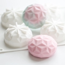 Ai Soap Square Six Ten-sided Diamond Mold DIY Handmade Soap Silicone Makes Baking Mousse Silicone Moulds