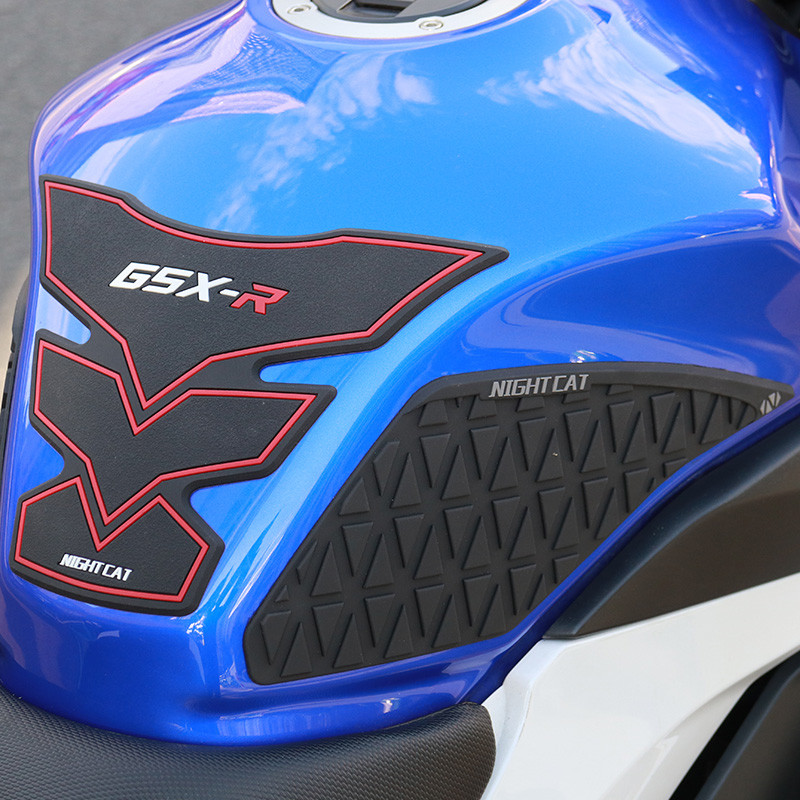 GSX250R modified tank to stop slip tank anti - collision strip fish bone patch anti - scraping - proof - side stamped oil tank plate