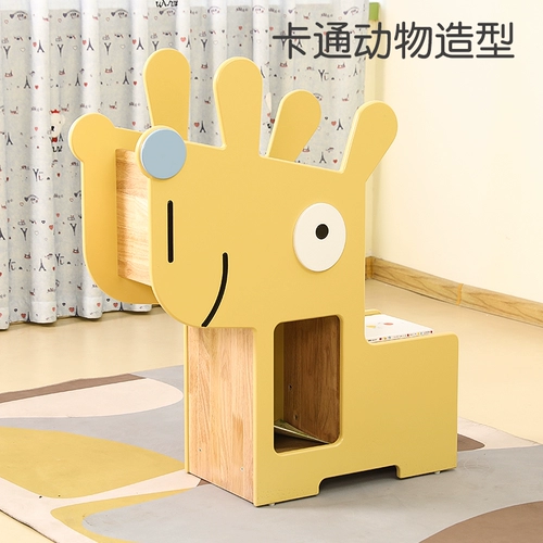 Игрушка для детского сада, книжная полка из натурального дерева, чтение, мультяшная коробочка для хранения