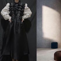 Dark Black Mountain Benwind Yohji Little crowddesign Sensation Cdg Butterfly Knot Retro Personality Casual High Waist Back With Half Skirt