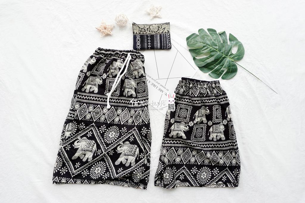 Thái Lan thủ công cotton mỏng lụa voi nam và nữ quần short quần người yêu nóng cha mẹ tải hoang dã kích thước lớn thoáng khí quan ao nam