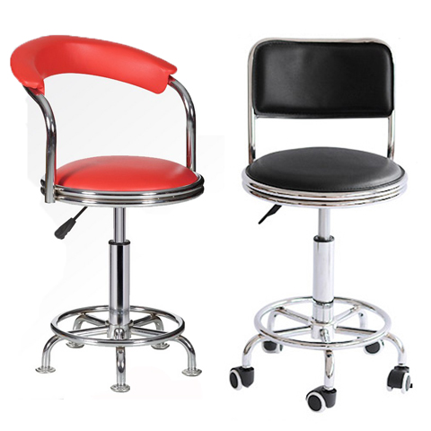 Simple computer chair factory retractable chair front desk high foot back lift rotating leather bar stool small round stool bar chair