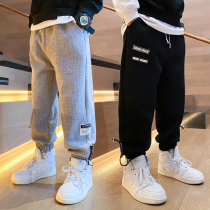 Boy Sports Pants 2022 Spring Autumn Season New Fat Kids Big Kids Foreign Air Fryer Relaxation Casual Wear Pants