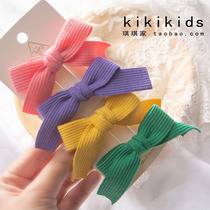 Childrens bow bangs hair card kindergarten baby Korea East Gate wool felt hair accessories girl broken hairclip