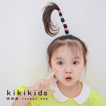 Korean childrens hair accessories elastic very good leather band versatile practical baby Hairband headwear girl student hair rope