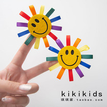Cute Smiley hairclip Korean childrens headdress baby wild card girl bangs hairhairclip