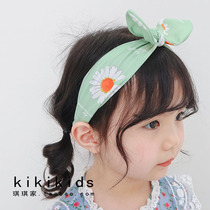 Childrens hair band Korean girl hair band Net red flower parent-child hair accessories Girl daisy bow baby headband