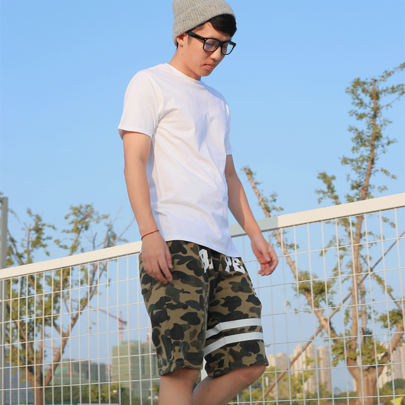 纯棉T恤男短袖男式圆领纯色打底衫短Tee偏大定制印花毕业活动服