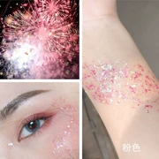 Nàng tiên cá vảy bụi elf lóe sáng bóng cao kem gel trang điểm kỳ nghỉ mặt sequin cho thấy gió