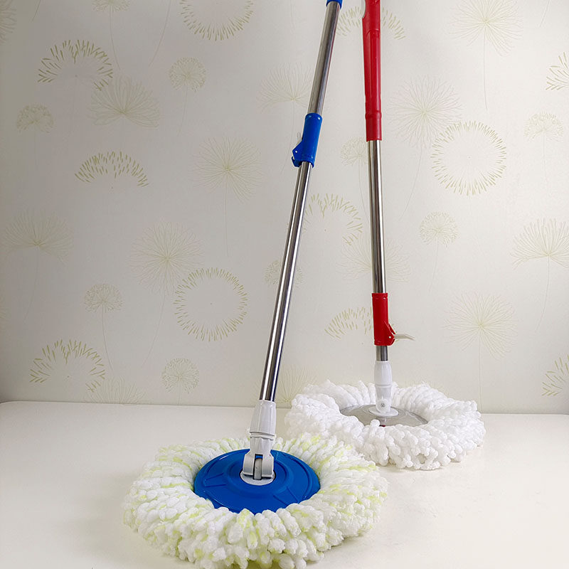 Liangjia mop rod rotating rod new mop universal stainless steel floor mop bucket replacement accessories household fiber mop