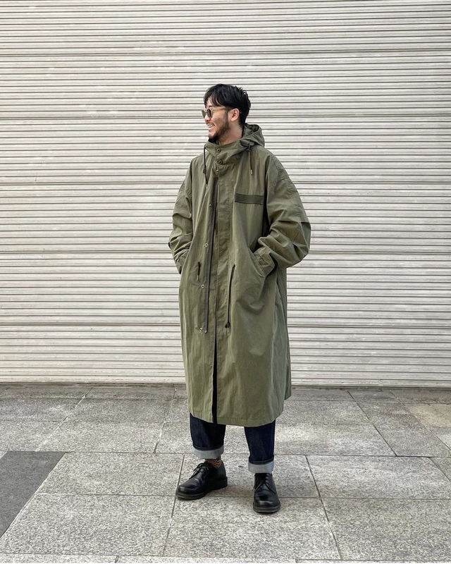 Banana Blue Autumn and Winter Vintage Military American M51 Mid-Length Jacket Korean Style Loose Windbreaker Casual Coat for Men and Women