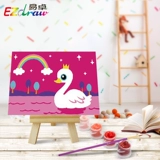 Yizhuo Diy цифровая масляная живопись 10*15 Цифровая масляная картина Анимация с покраски/парой оленей