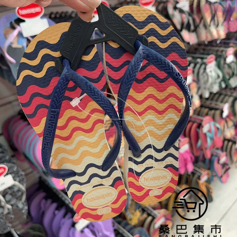 Подсчет новых товаров 26 havaianas Brazilian Havana нескользящие детские резиновые шлепанцы для девочек и детей на летний пляж