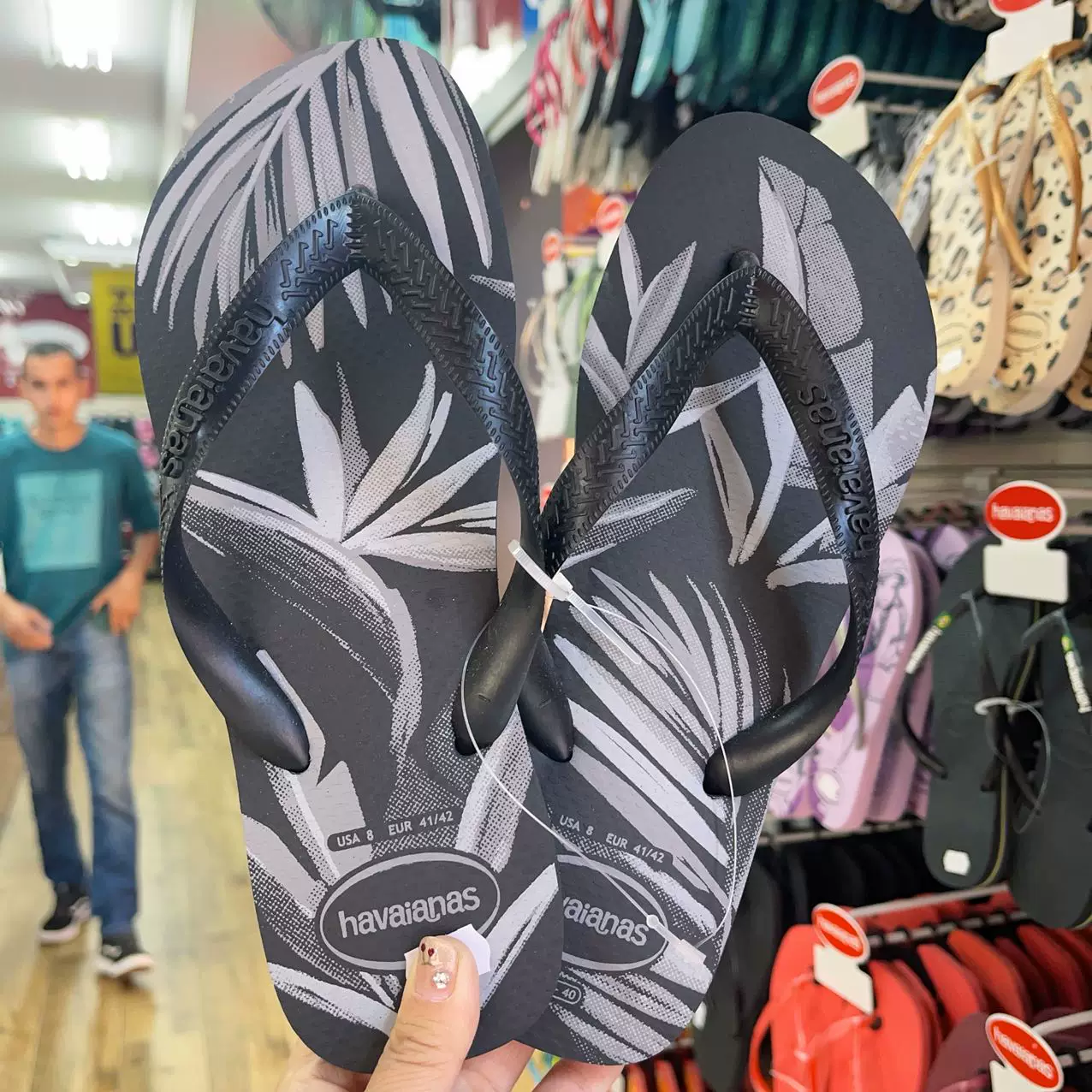 Новые Brazil Havaianas Havana персонаж человека Drag Мужские сланцы