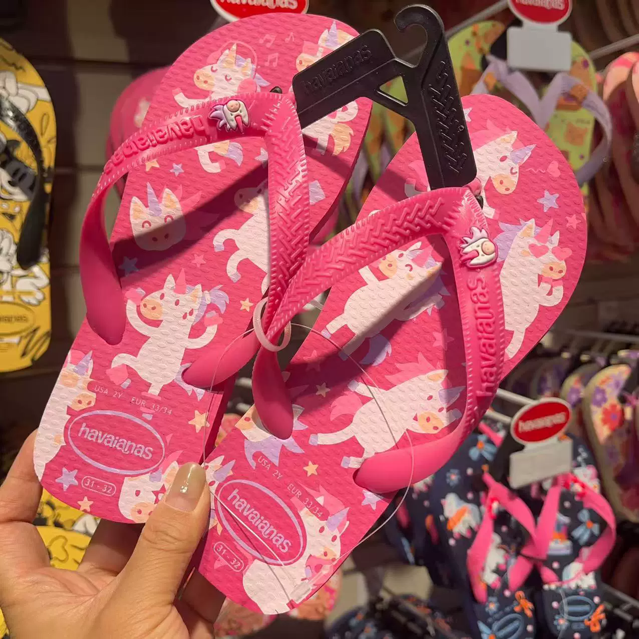Подсчет новых товаров 26 havaianas Brazilian Havana нескользящие детские резиновые шлепанцы для девочек и детей на летний пляж