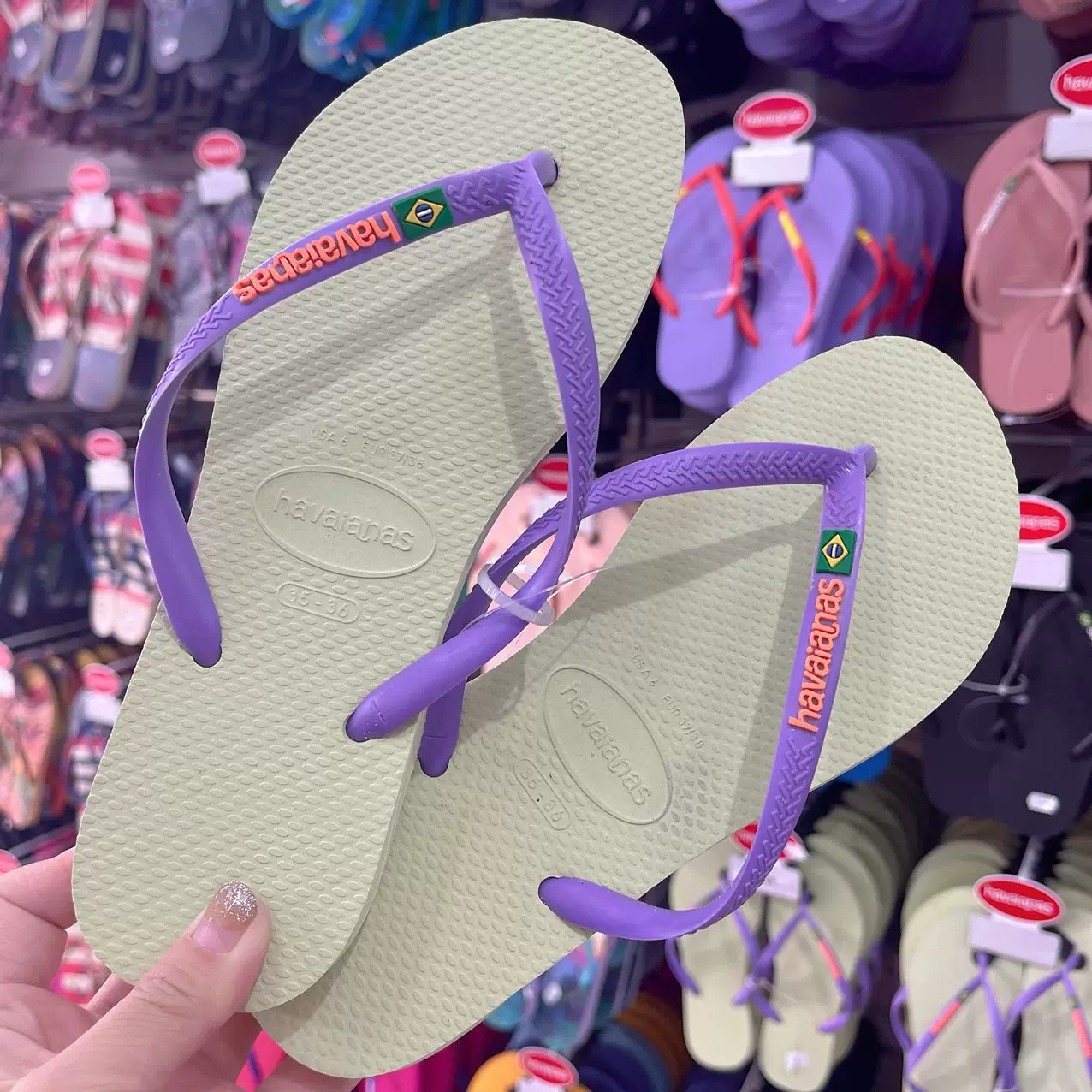 Хавана Havaianas Летние нескользящие износостойкие пляжные сланцы