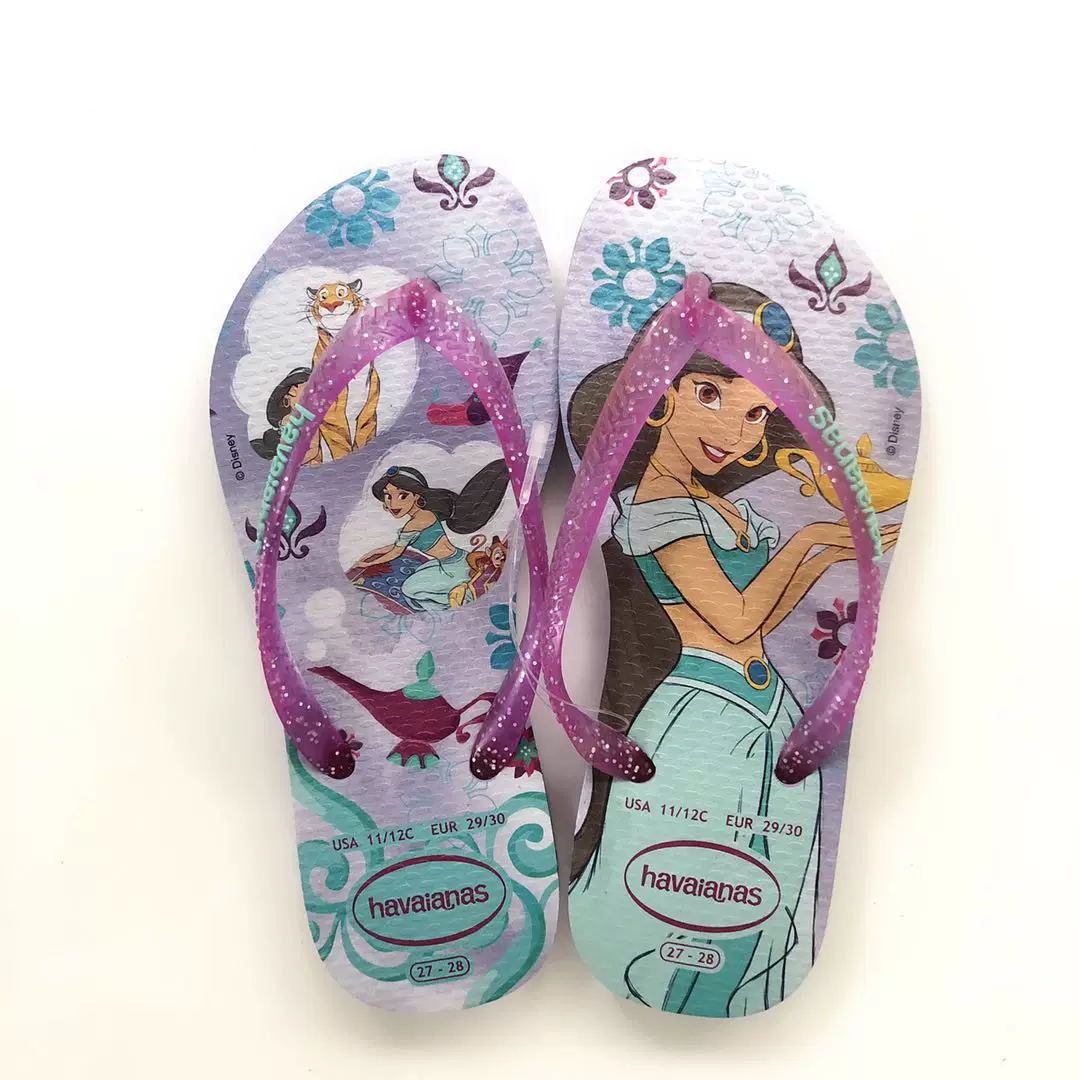 Подсчет новых товаров 26 havaianas Brazilian Havana нескользящие детские резиновые шлепанцы для девочек и детей на летний пляж