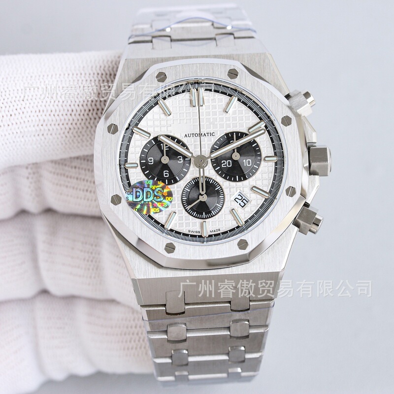 Zf Aihua a Royal P Oak Fashion Business High-Quality Stainless Steel Chronograph Sports Steel Band Mechanical Men's Watch