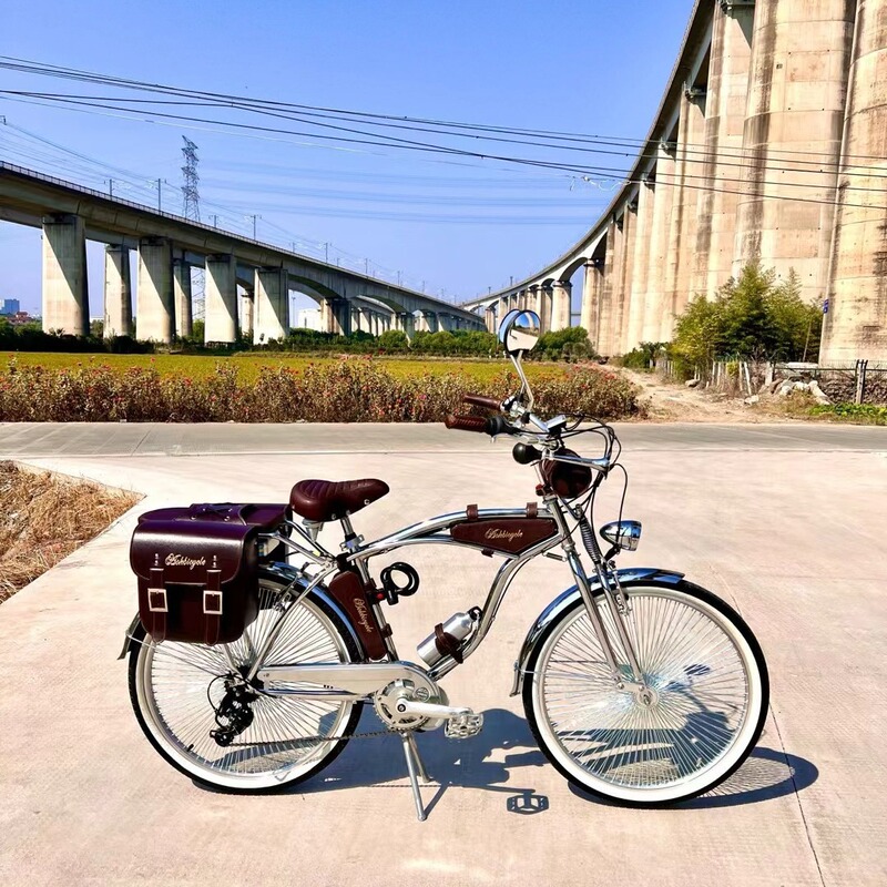 Silver Steed Retro Bicycle, Luxury High-End Road Bike, Variable-Speed Vintage Bike, Harley Touring Bike, Internet-Famous Beach Bike Silver Steed Retro Bicycle, Luxury High-End Road Bike, Variable-Speed Vintage Bike, Harley Touring Bike, Internet-Famous Beach Bike