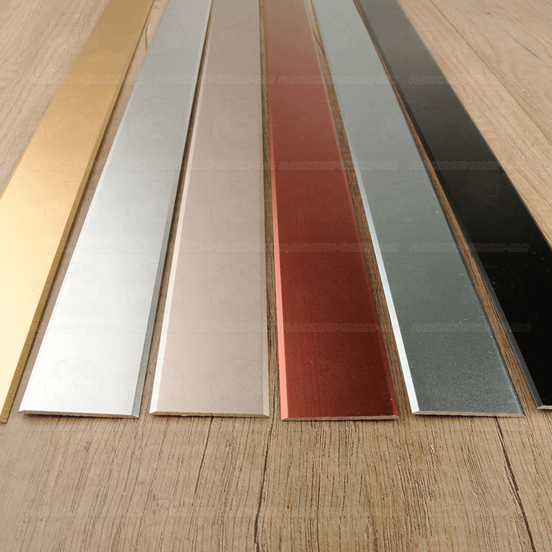 One-font flat-plate press aluminum alloy wood floor threshold door button background wall decoration