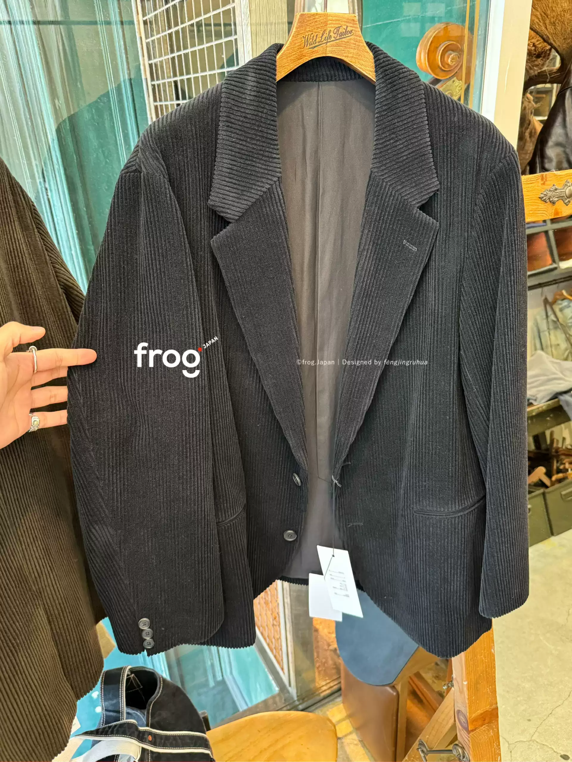 代购a.presse Wool Corduroy Jacket 羊毛/灯芯绒西服夹克25AW