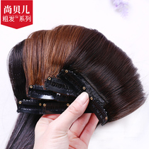 Real hair hair piece Invisible incognito own joint hair One-piece wig piece Female long straight hair net red full real hair extension