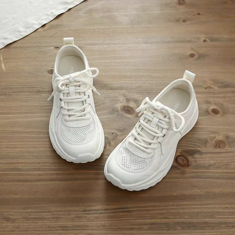 Mesh Breathable Sports Shoes, Ultra-Light Sole, Lightweight, Thin Lace-Up Casual Shoes, Single Mesh Walking Shoes, Cushioning, Non-Slip Running Shoes