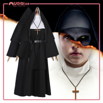 THE NUN ghost nun cos Halloween performance costume Ghost nun priest robe cosplay nun costume