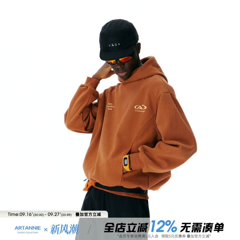 Artannie American-Style Regular Shoulder Hooded Sweatshirt for Men, 2026 Autumn Outdoor Sports Loose Printed Couple's Jacket Artannie American-Style Regular Shoulder Hooded Sweatshirt for Men, 2026 Autumn Outdoor Sports Loose Printed Couple's Jacket