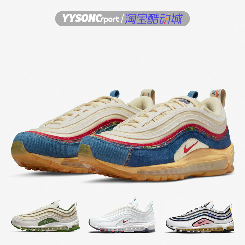Nike Air Max 97 Sports Air Cushion Shock-Absorbing Breathable Running Shoes Dv1486-Dh8016-100