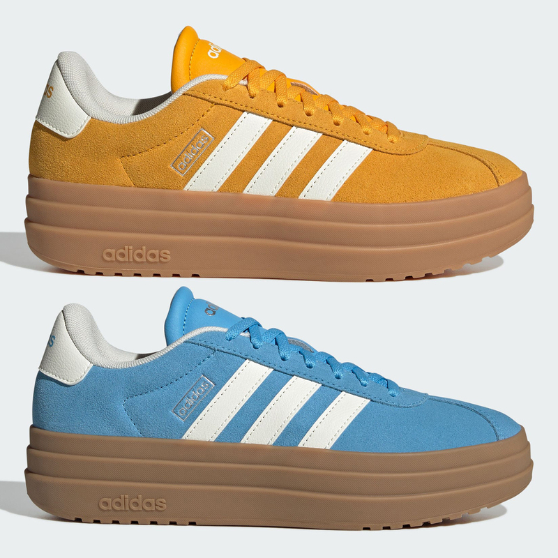 Adidas Vl Court Bold Women's Retro Thick-Soled Sports Casual Sneakers Kj6854 Kj6857