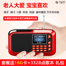 Не хватает слабого старика Bluetooth старика-радио детей с портативным маленьким звуковым мини-плеером