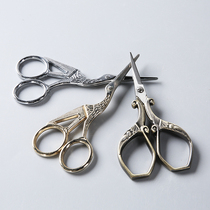 Tea scissors Retro Kung Fu tea ceremony accessories Tea scissors Household tea scissors Crane-shaped Jinfeng scissors Japanese tea art