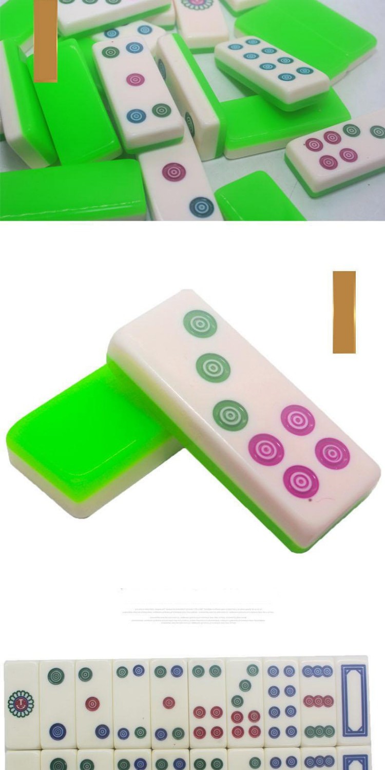 Hãy đến với sự giàu có của mạt chược acrylic Pai Gow / tre domino / chim chín thẻ / thương hiệu Tianjiu 20 / phó xưởng bán hàng trực tiếp - Các lớp học Mạt chược / Cờ vua / giáo dục giá 1 bộ mạt chược