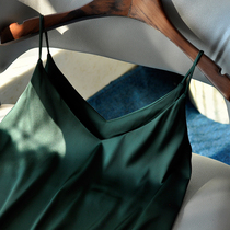 Youll buy back~more comfortable than silk Satin camisole Women wear a base sexy V-neck plus size top