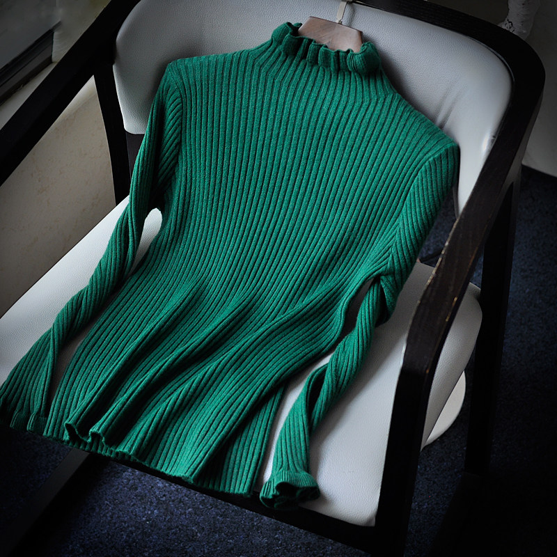 Thieves beautiful wooden ears with a sweater in 2020, new sweater sleeve long sleeve loose knitted shirt thick