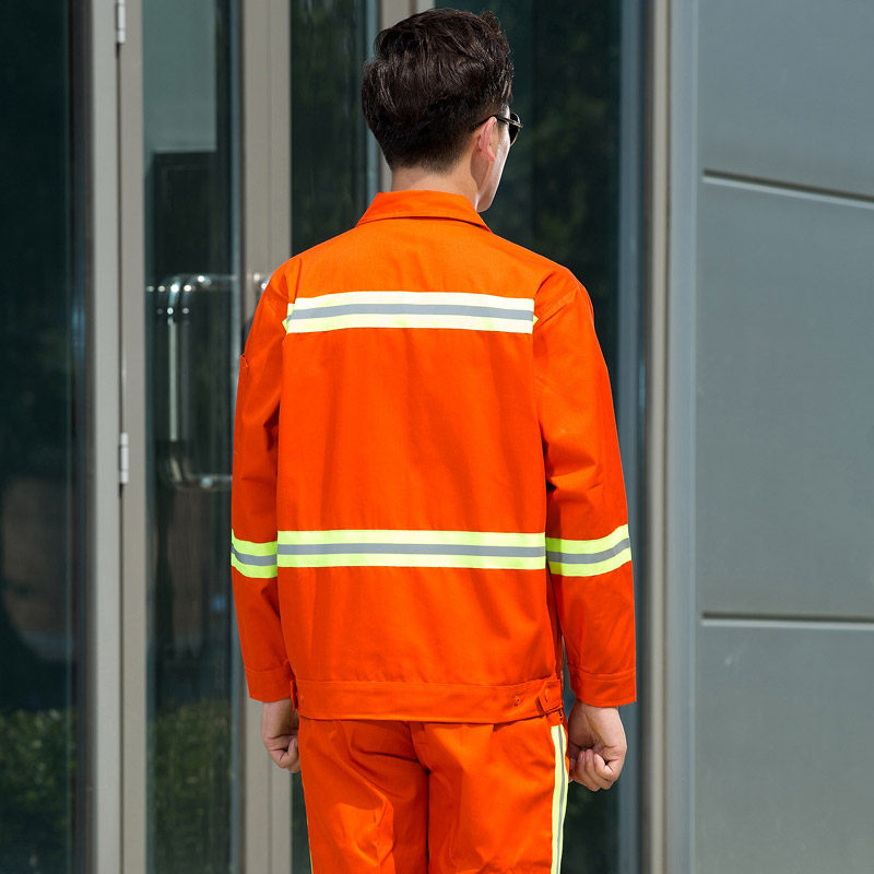 [USD 26.91] men's outdoor work clothing suit reflective strip engineering clothing long sleeve