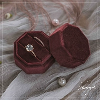 Темно -красный восьмиугольный двойной турецкий бархат