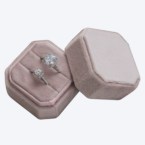 Прозрачная еще без бархатного обручального кольца коробки Swanal Velvet Box Box Box Wedding Box Свадьба