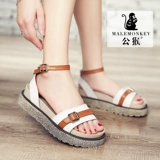 Летние сандалии, спортивная обувь для отдыха на платформе, универсальные слайдеры