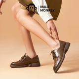 公猴 Универсальная обувь для кожаной обуви в английском стиле для отдыха, в британском стиле, тренд сезона, из натуральной кожи
