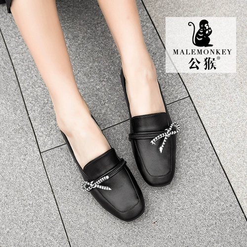 公猴 Демисезонная обувь для кожаной обуви, универсальные лоферы в английском стиле для отдыха, туфли, осенняя