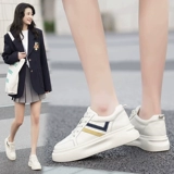 公猴 Tide, белая обувь, универсальные кроссовки на плоской подошве, туфли на платформе, коллекция 2022, из натуральной кожи, осенняя, популярно в интернете