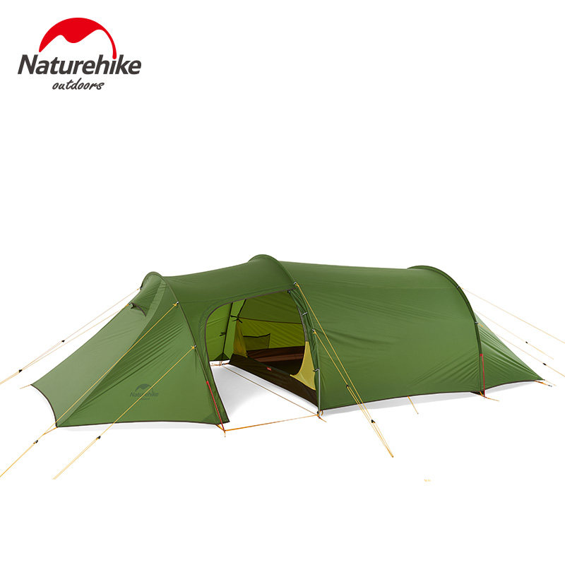 NH Nukebaros Ultralight Tunnel Tent Outdoor Double 3-4 People Camping Tent Thickened Against Rainstorms